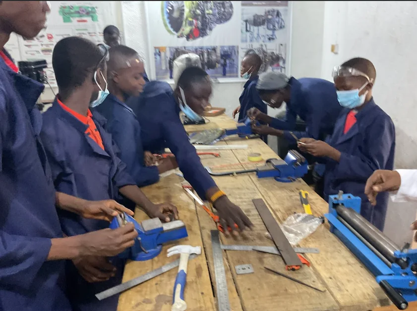 WOCOET fabrication class in progress